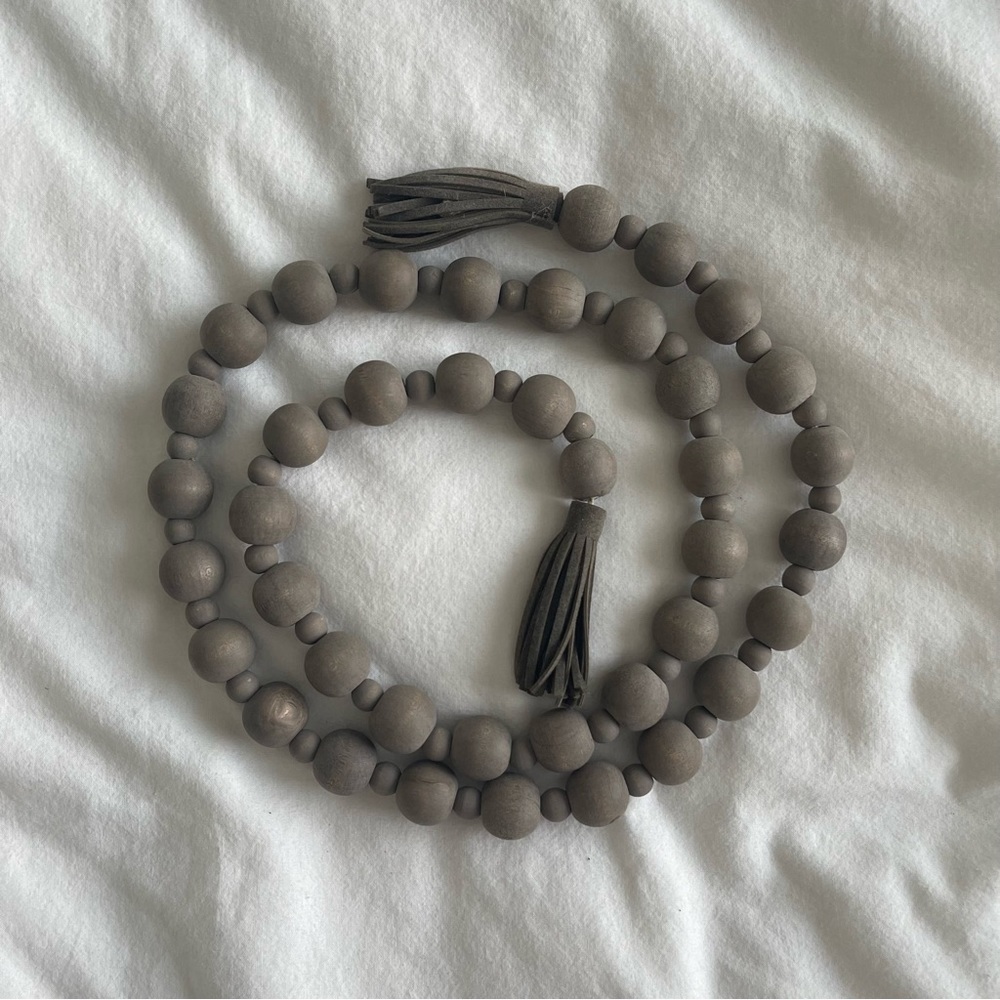 Taupe Wooden Beads